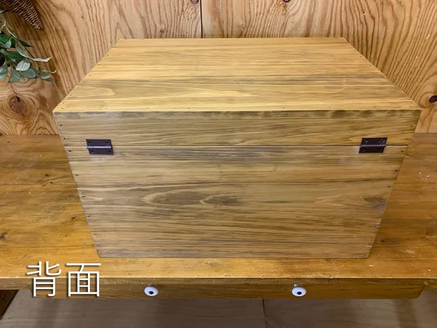 Amazon｜カントリーボックス 木箱 ふた付き 45×33×27cm